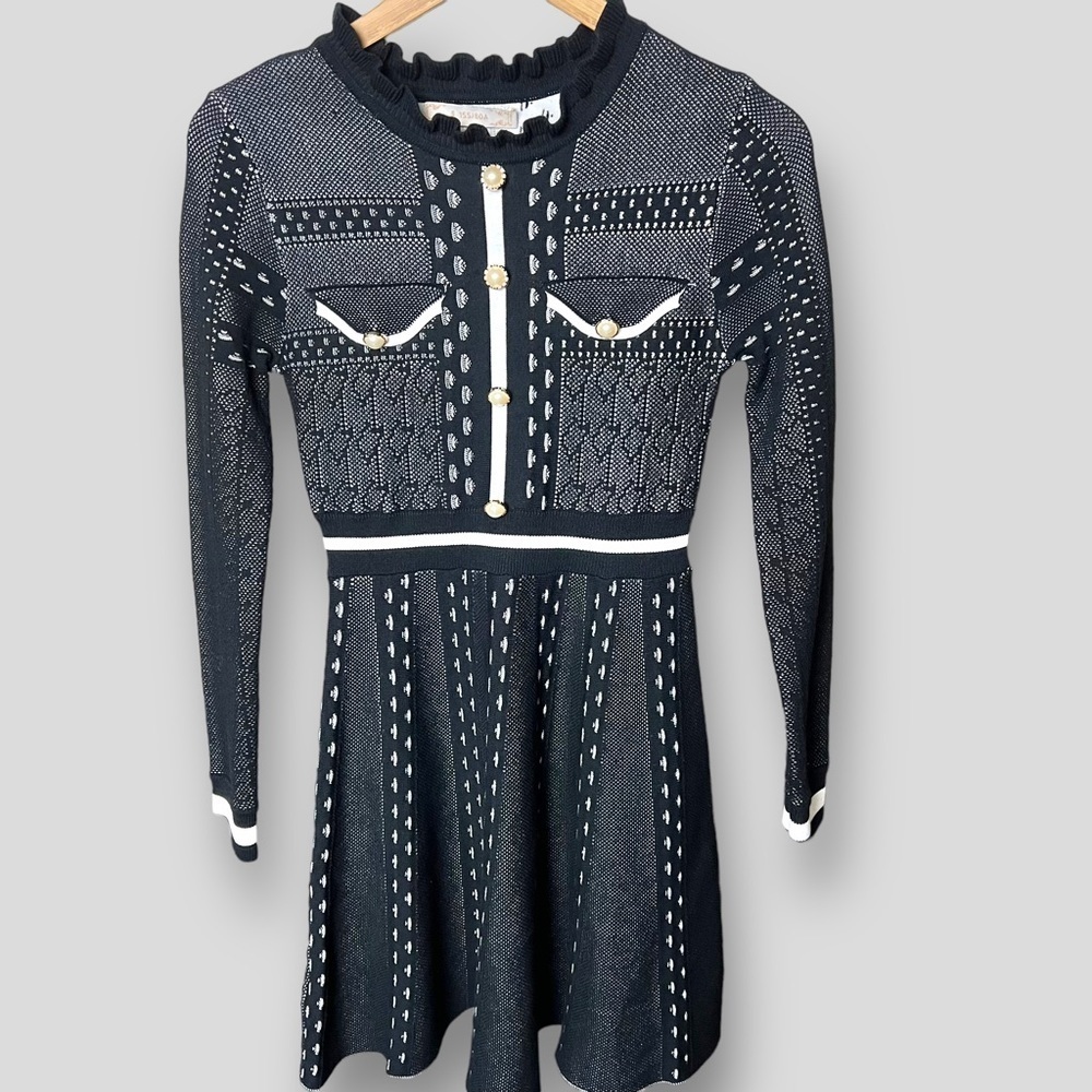 155/80A, Knit Women Winter Dress.